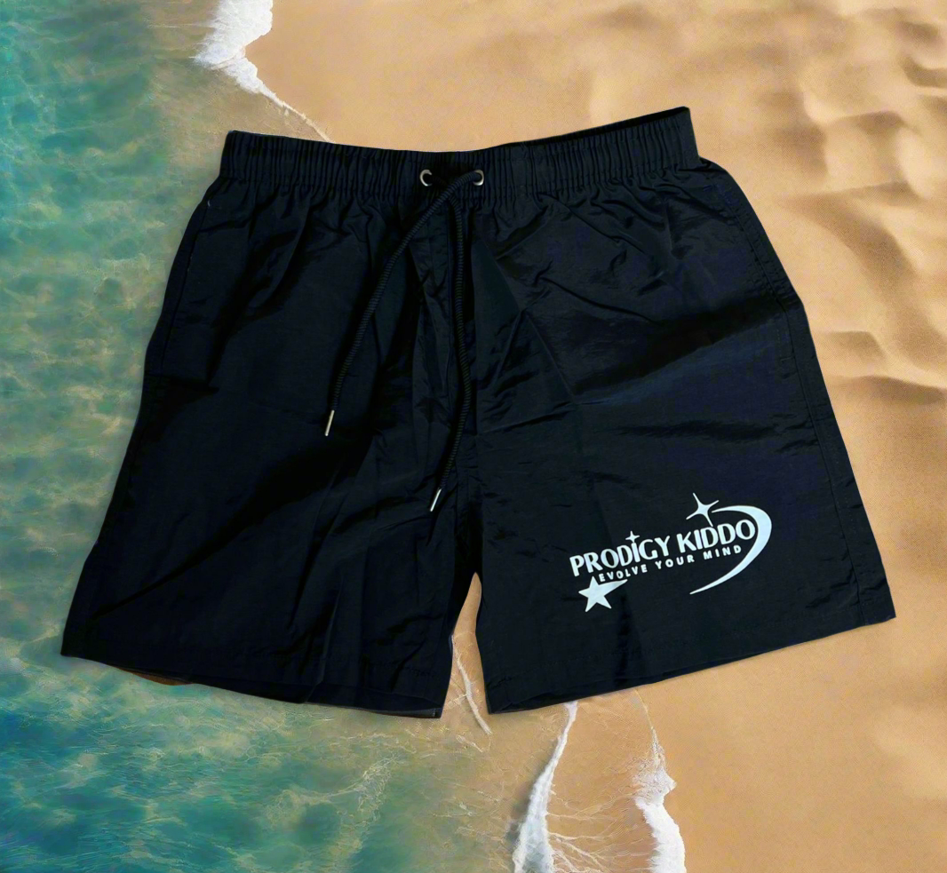 Swim Shorts - Black Cosmos by Prodigy Kiddo